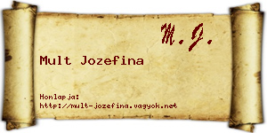 Mult Jozefina névjegykártya